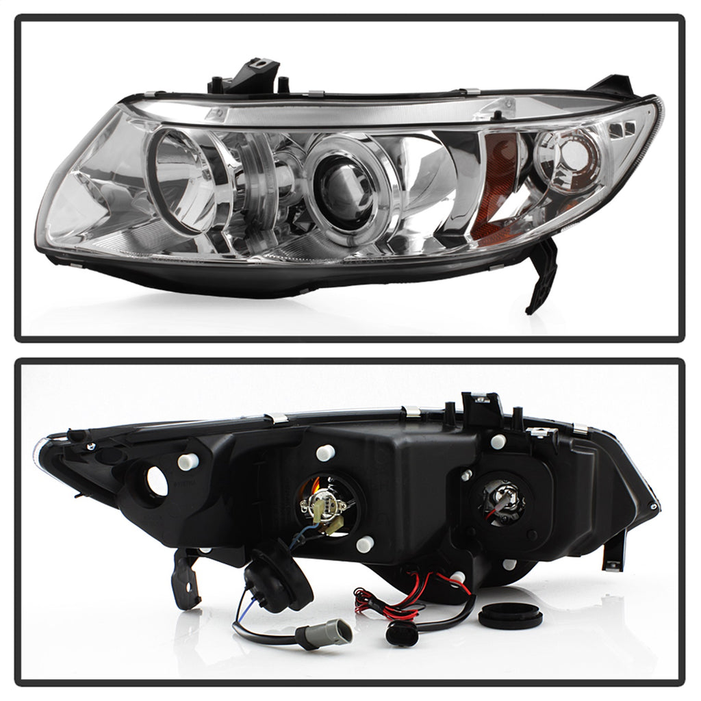 Spyder Auto 5010797 Halo Projector Headlights Fits 06-08 Civic