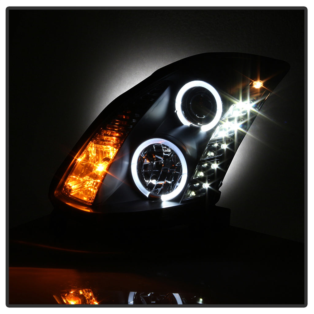 Spyder Auto 5011060 Halo DRL LED Projector Headlight Fits 03-07 G35