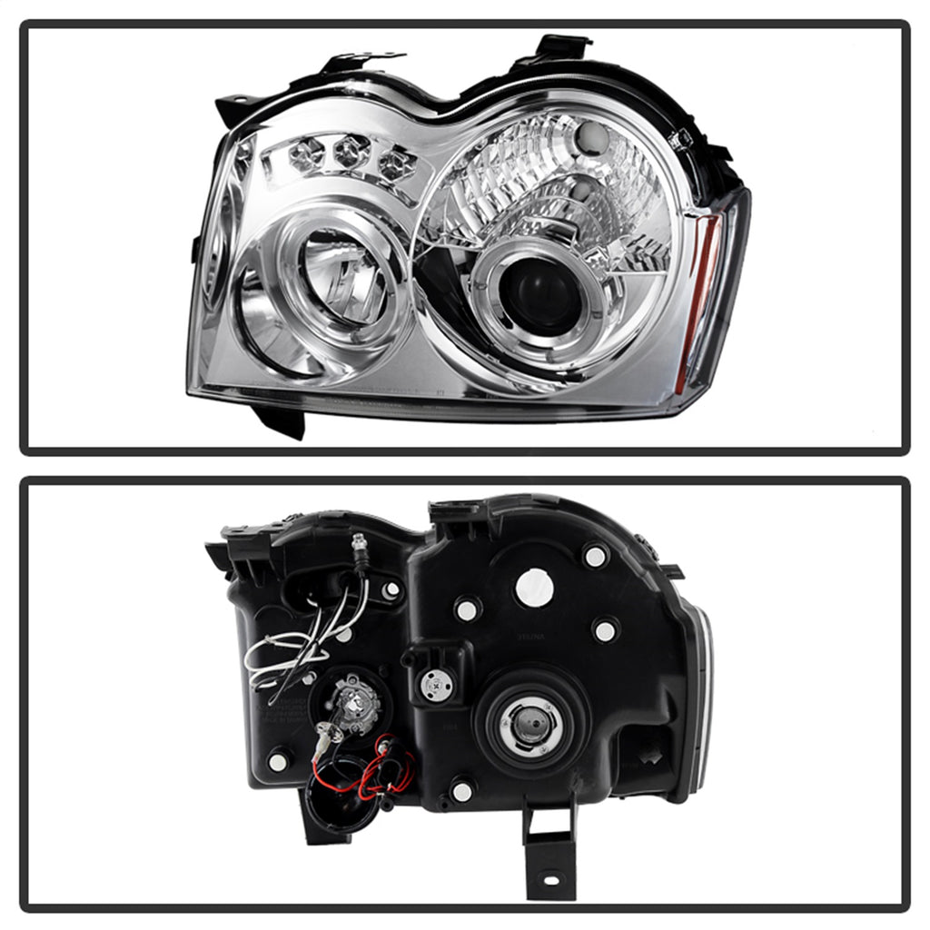 Spyder Auto 5011107 Halo LED Projector Headlights Fits 05-07 Grand Cherokee (WK)