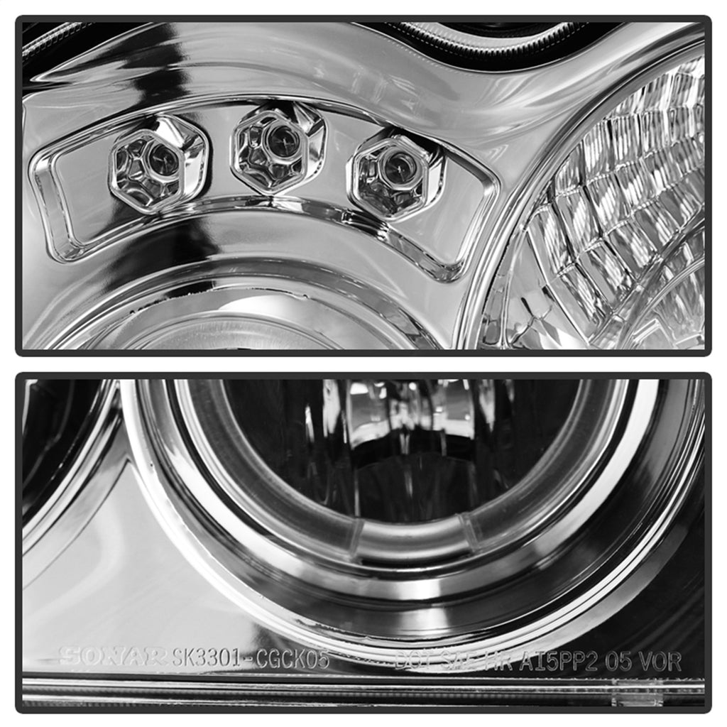 Spyder Auto 5011107 Halo LED Projector Headlights Fits 05-07 Grand Cherokee (WK)