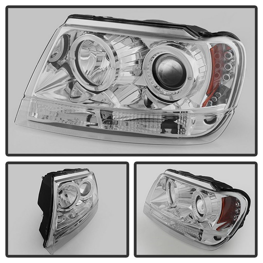 Spyder Auto 5011152 Halo LED Projector Headlights Fits 99-04 Grand Cherokee (WJ)
