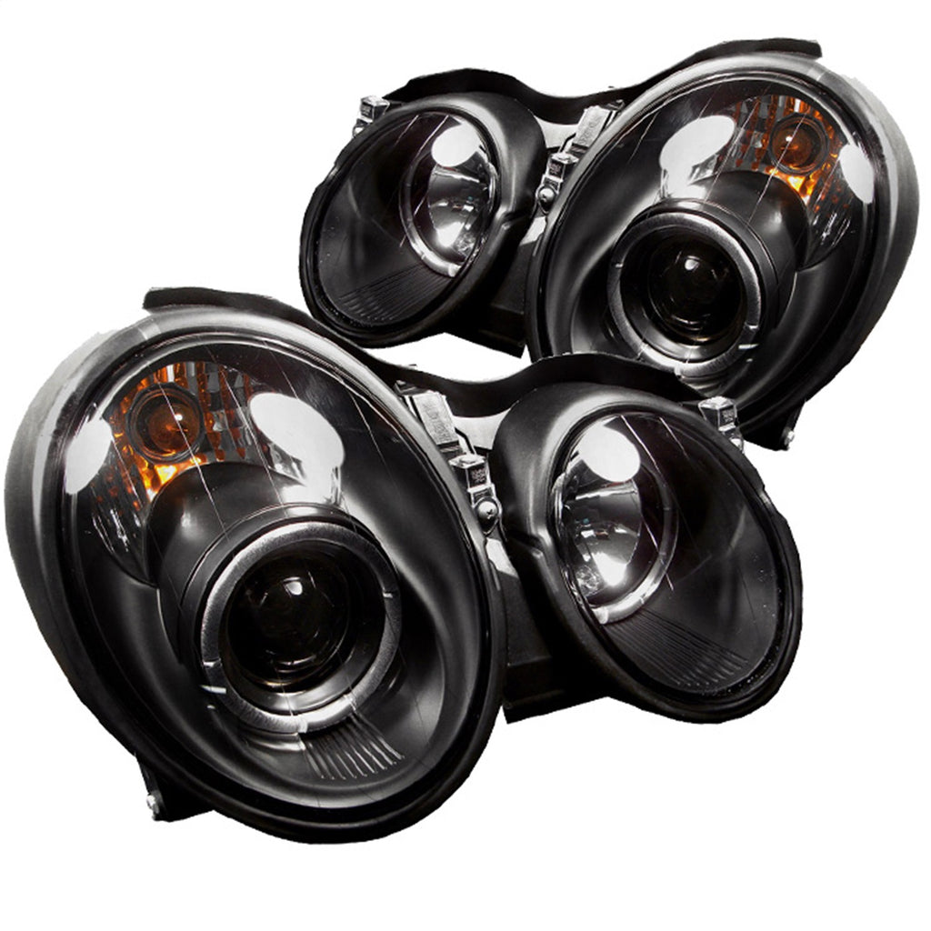 Spyder Auto 5011176 Halo Projector Headlights Fits 98-02 CLK320 CLK430 CLK55 AMG