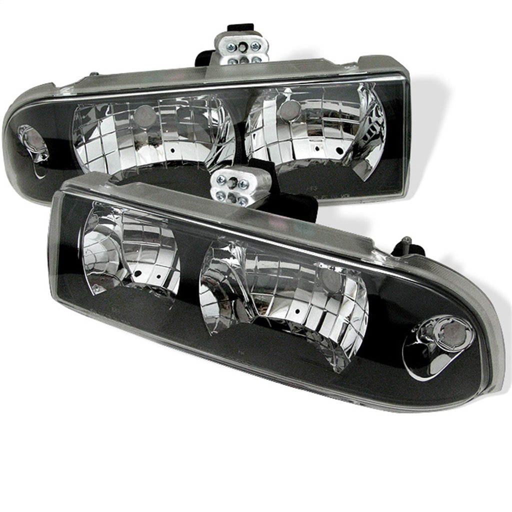 Spyder Auto 5012425 Crystal Headlights Fits 98-05 S10 Blazer S10 Pickup
