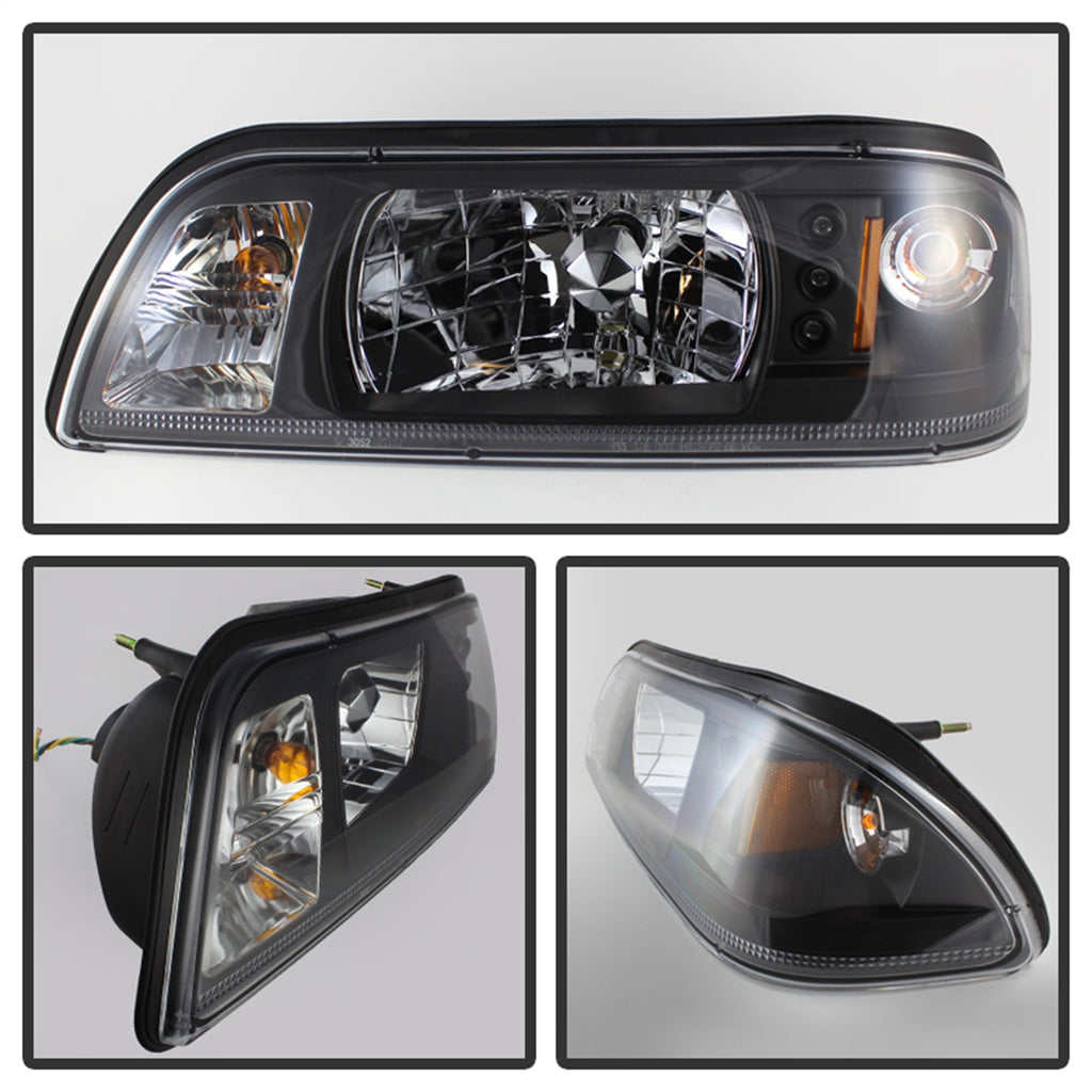 Spyder Auto 5012531 LED Crystal Headlights Fits 87-93 Mustang
