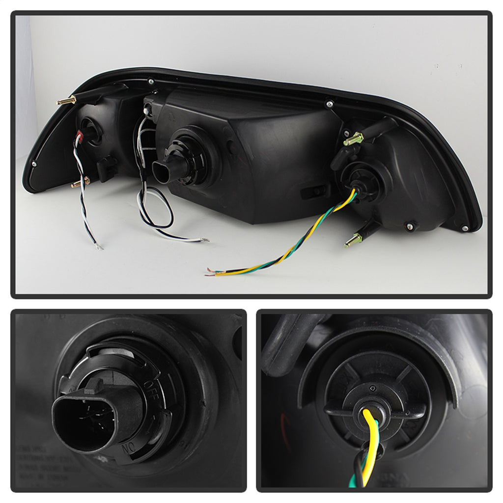 Spyder Auto 5012531 LED Crystal Headlights Fits 87-93 Mustang