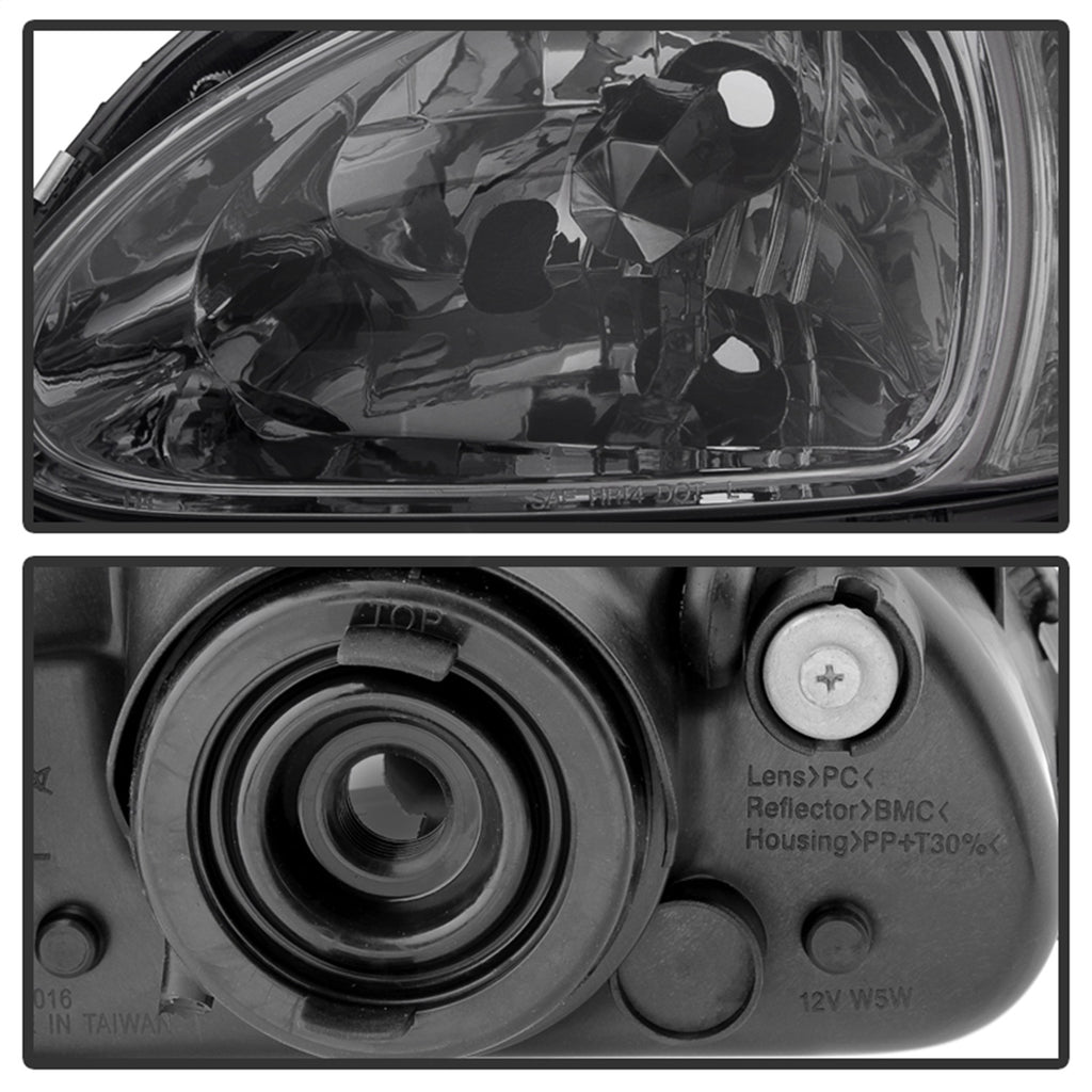 Spyder Auto 5013439 XTune Crystal Headlights Fits 93-97 Civic del Sol