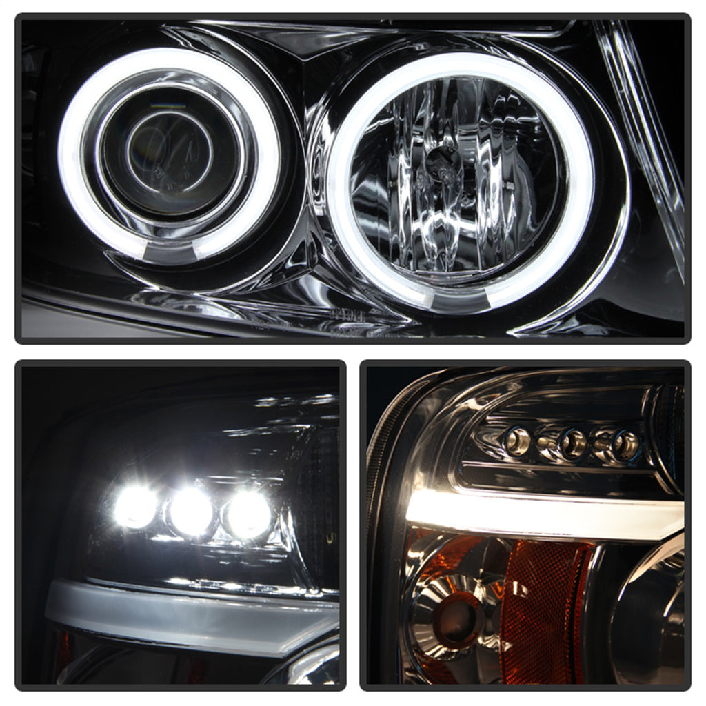 Spyder Auto 5030092 CCFL Halo LED Projector Headlights Fits 04-08 F-150