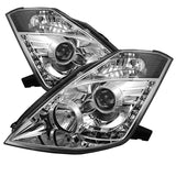 Spyder Auto 5032218 DRL LED Projector Headlights Fits 03-05 350Z