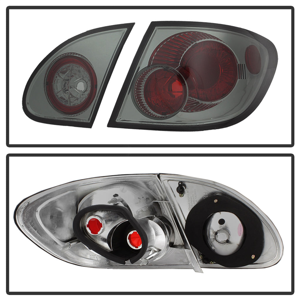Spyder Auto 5033673 Euro Style Tail Lights Fits 03-08 Corolla