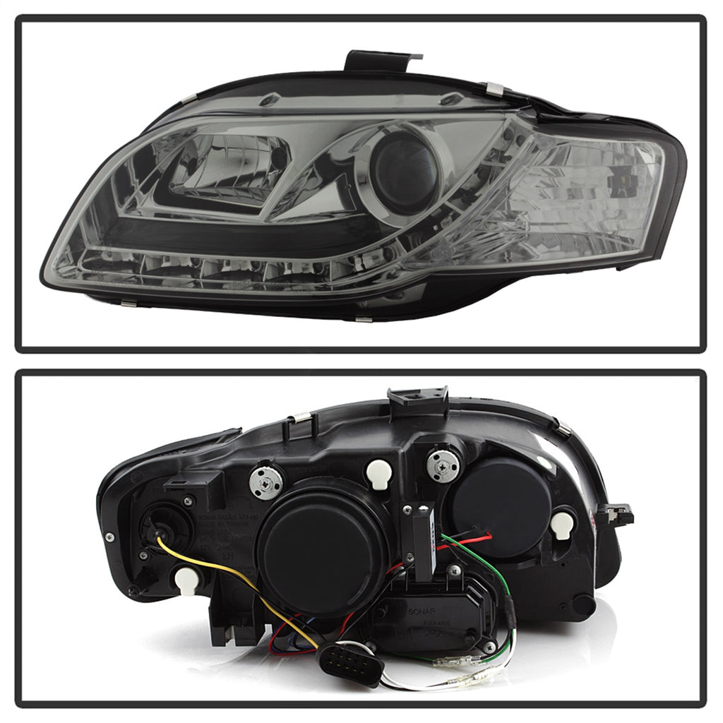 Spyder Auto 5033826 DRL LED Projector Headlights Fits 06-08 A4 A4 Quattro