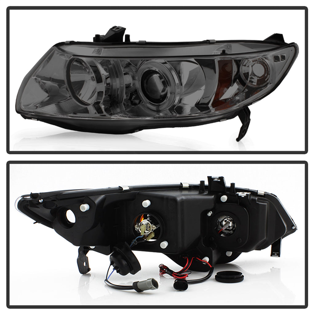 Spyder Auto 5037510 Halo Projector Headlights Fits 06-08 Civic