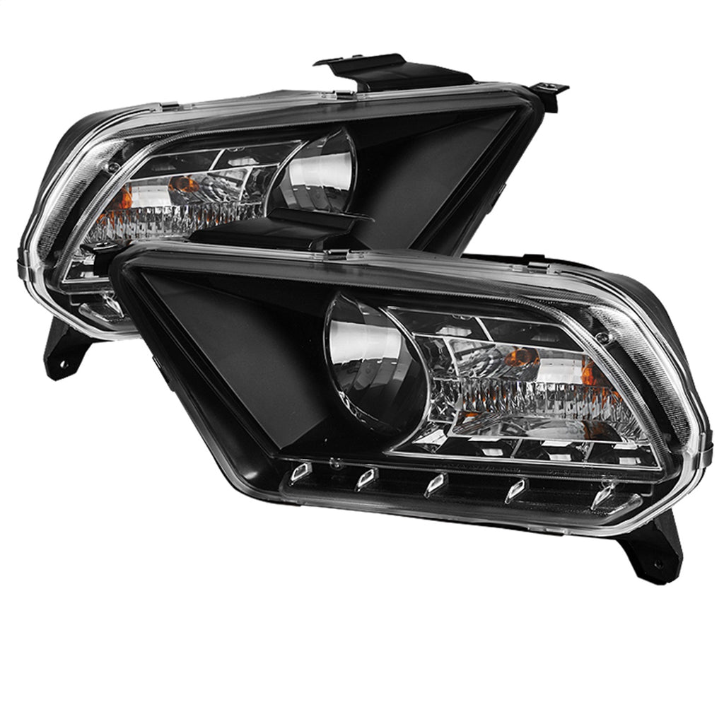 Spyder Auto 5042149 DRL LED Crystal Headlights Fits 10-13 Mustang