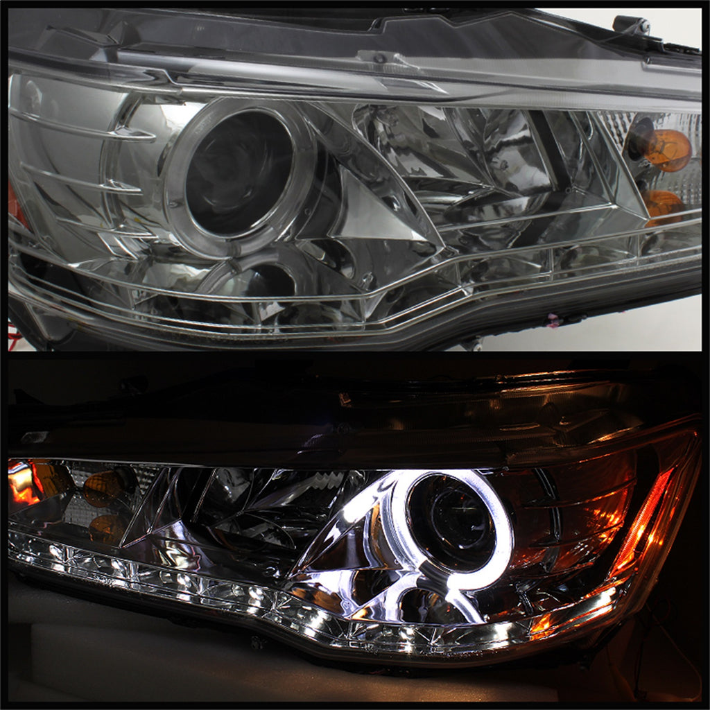 Spyder Auto 5042248 DRL LED Projector Headlights Fits 08-14 Lancer