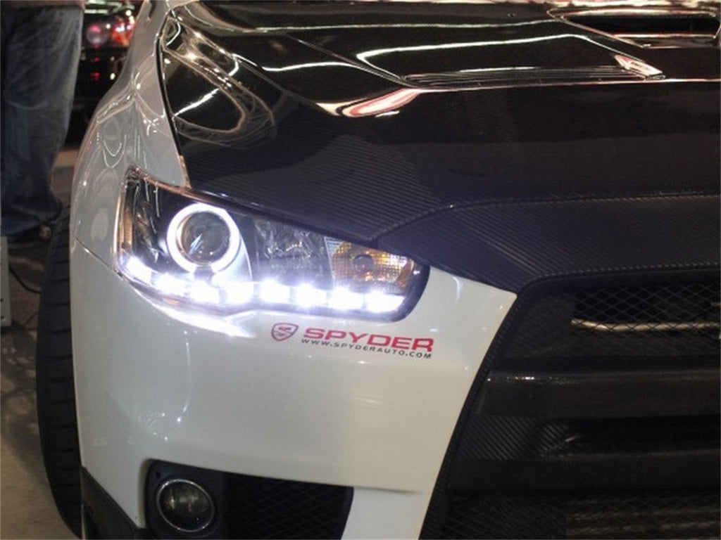 Spyder Auto 5042248 DRL LED Projector Headlights Fits 08-14 Lancer