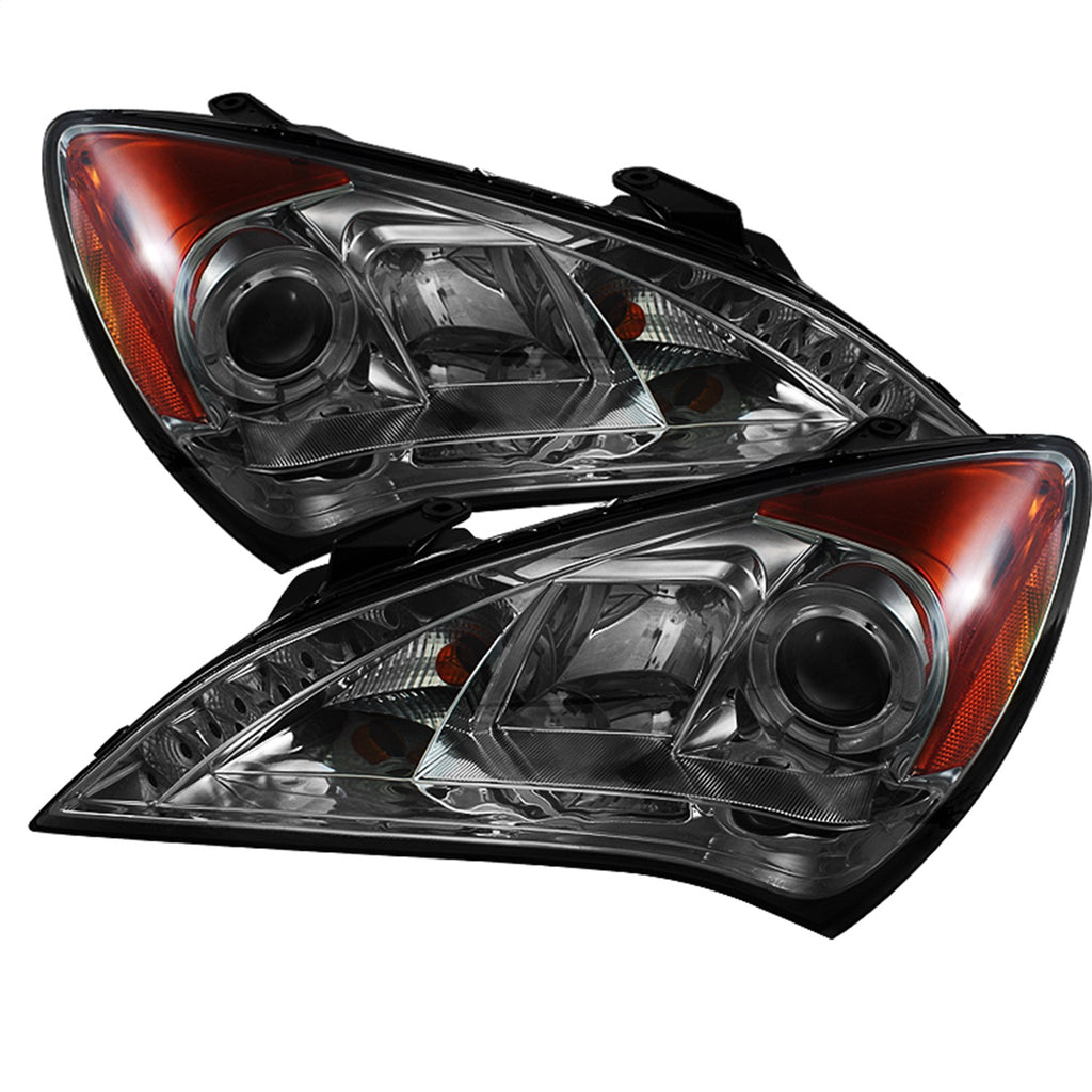 Spyder Auto 5042330 Halo DRL LED Projector Headlight Fits 10-12 Genesis