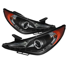 Load image into Gallery viewer, Spyder Auto 5042477 Halo DRL LED Projector Headlight Fits 11-13 Sonata