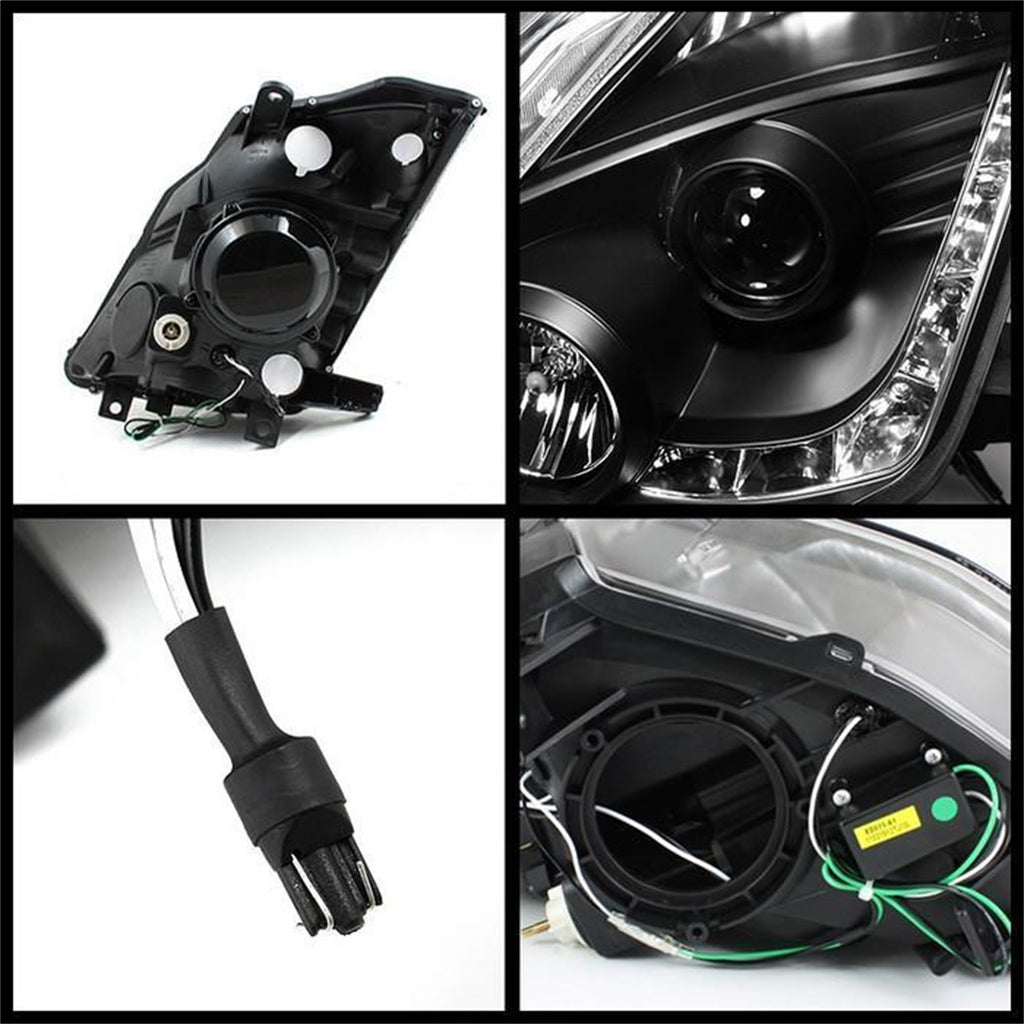 Spyder Auto 5064738 DRL LED Projector Headlights Fits 03-05 350Z