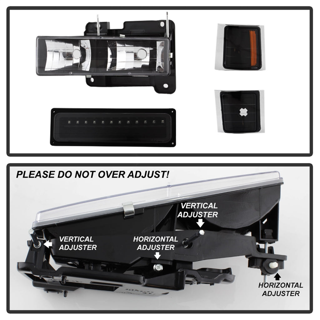 Spyder Auto 5069542 XTune Bumper Headlights/Corner Lights