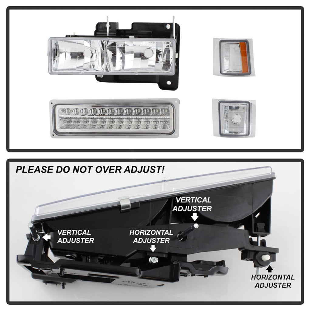 Spyder Auto 5069559 XTune Bumper Headlights/Corner Lights