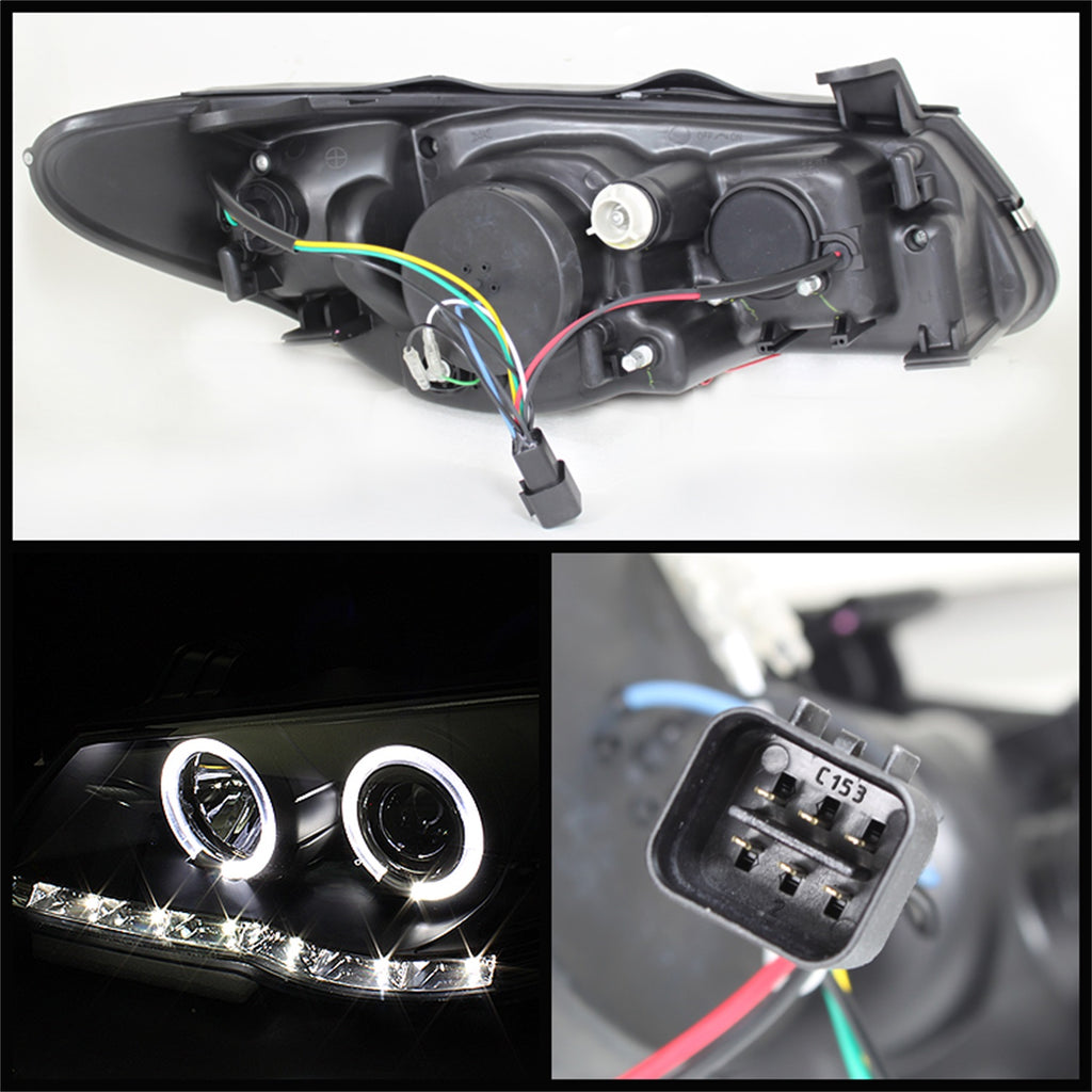 Spyder Auto 5070241 DRL LED Projector Headlights Fits 07-10 Elantra