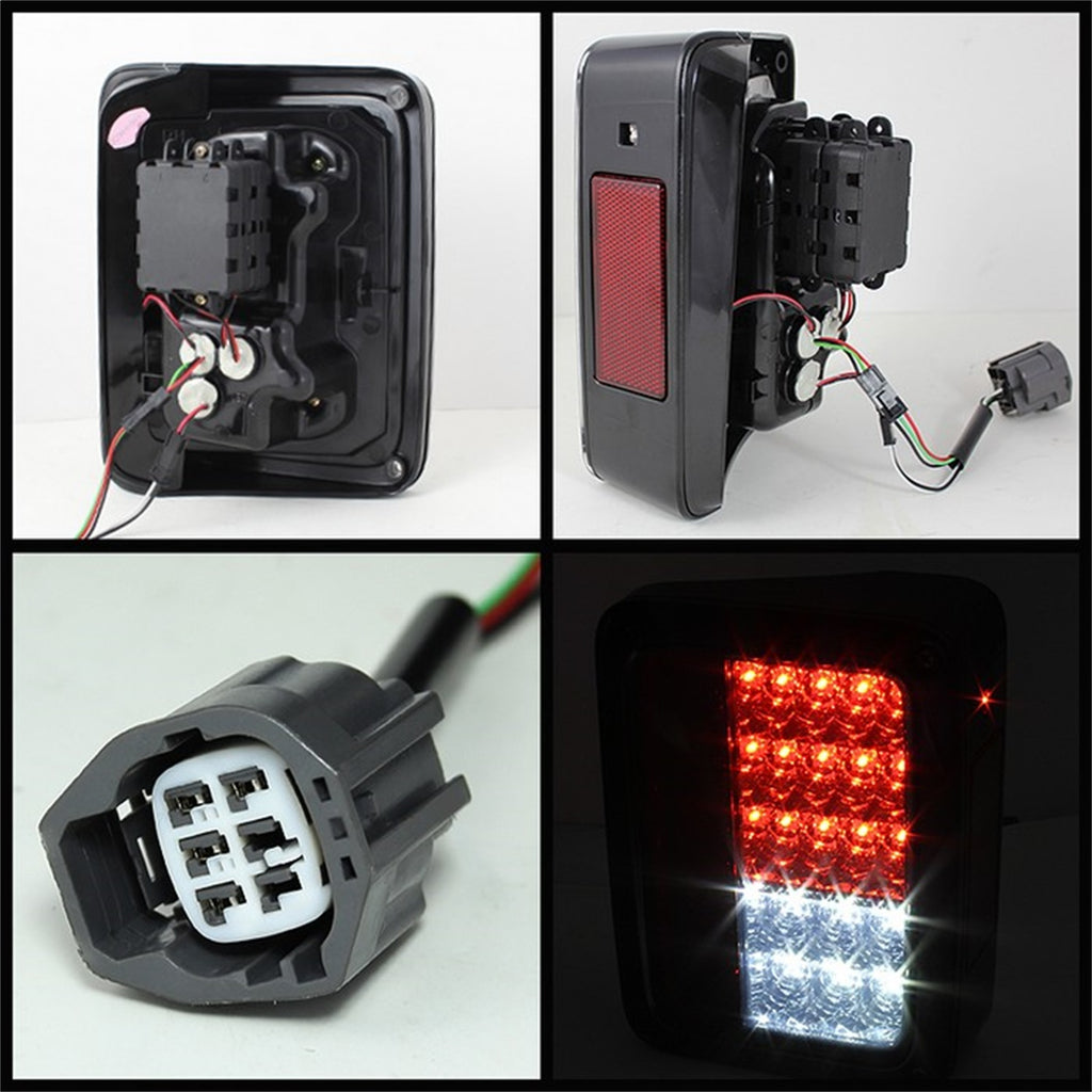 Spyder Auto 5070418 LED Tail Lights Fits 07-18 Wrangler (JK) Wrangler (JL)