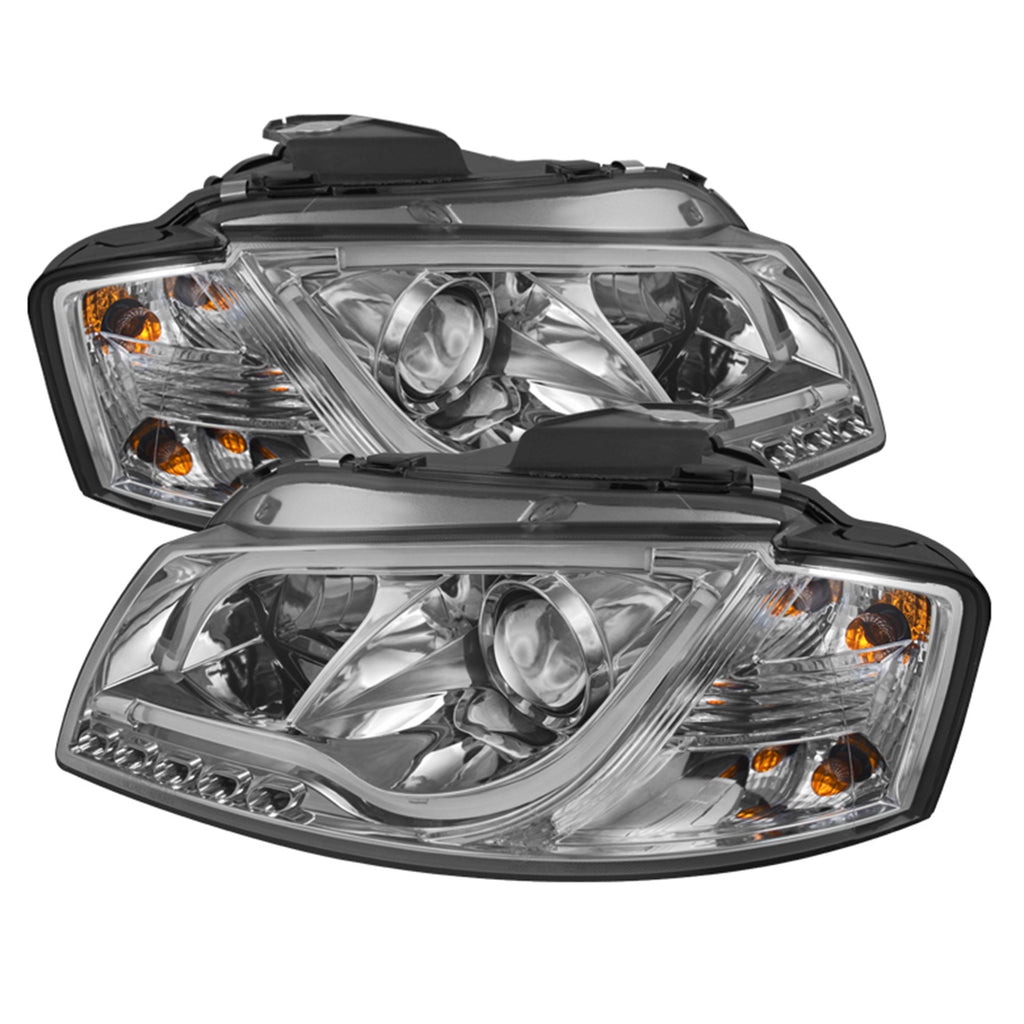 Spyder Auto 5071927 DRL LED Projector Headlights Fits 06-08 A3 A3 Quattro