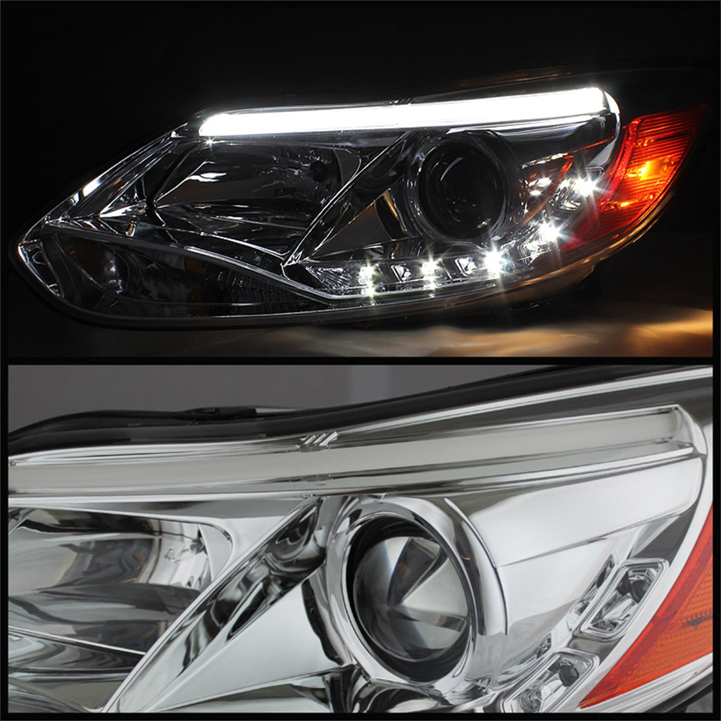 Spyder Auto 5072825 DRL LED Projector Headlights Fits 12-14 Focus