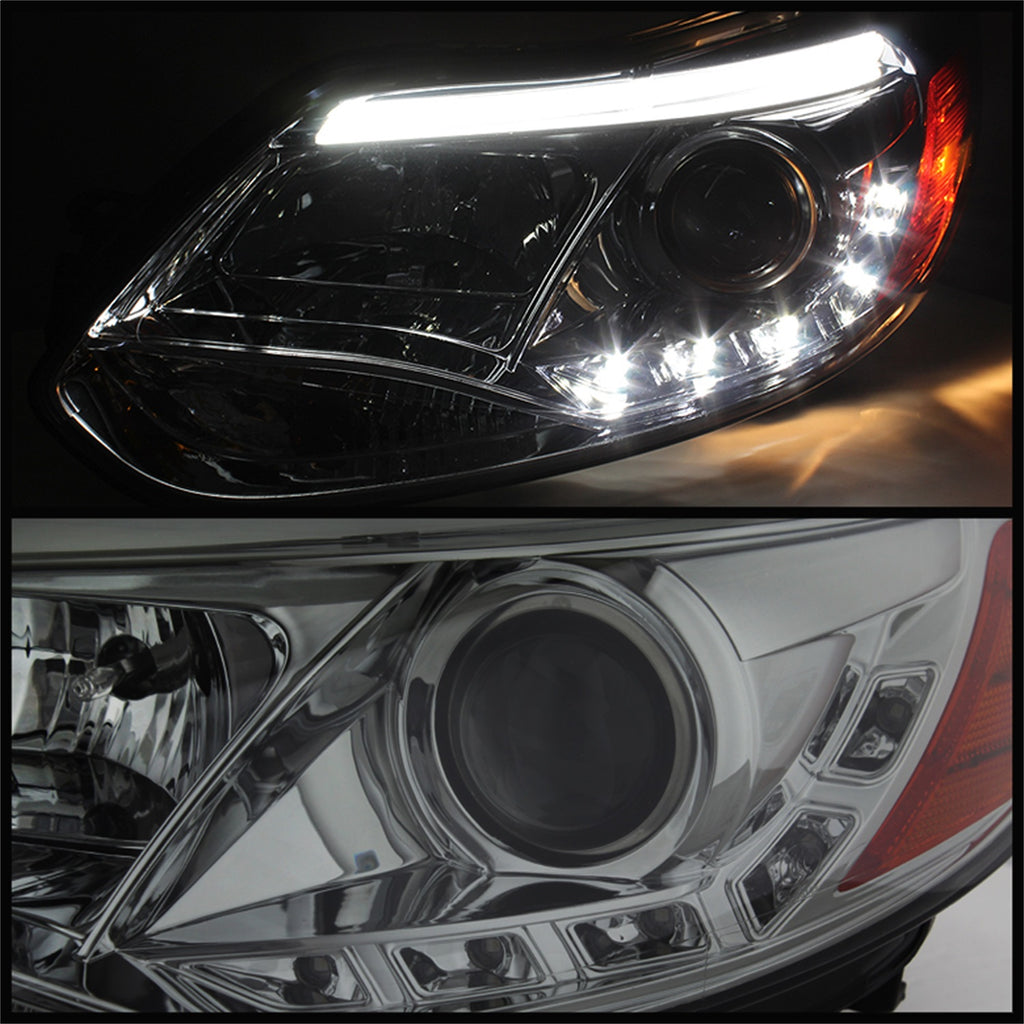 Spyder Auto 5072849 DRL LED Projector Headlights Fits 12-14 Focus