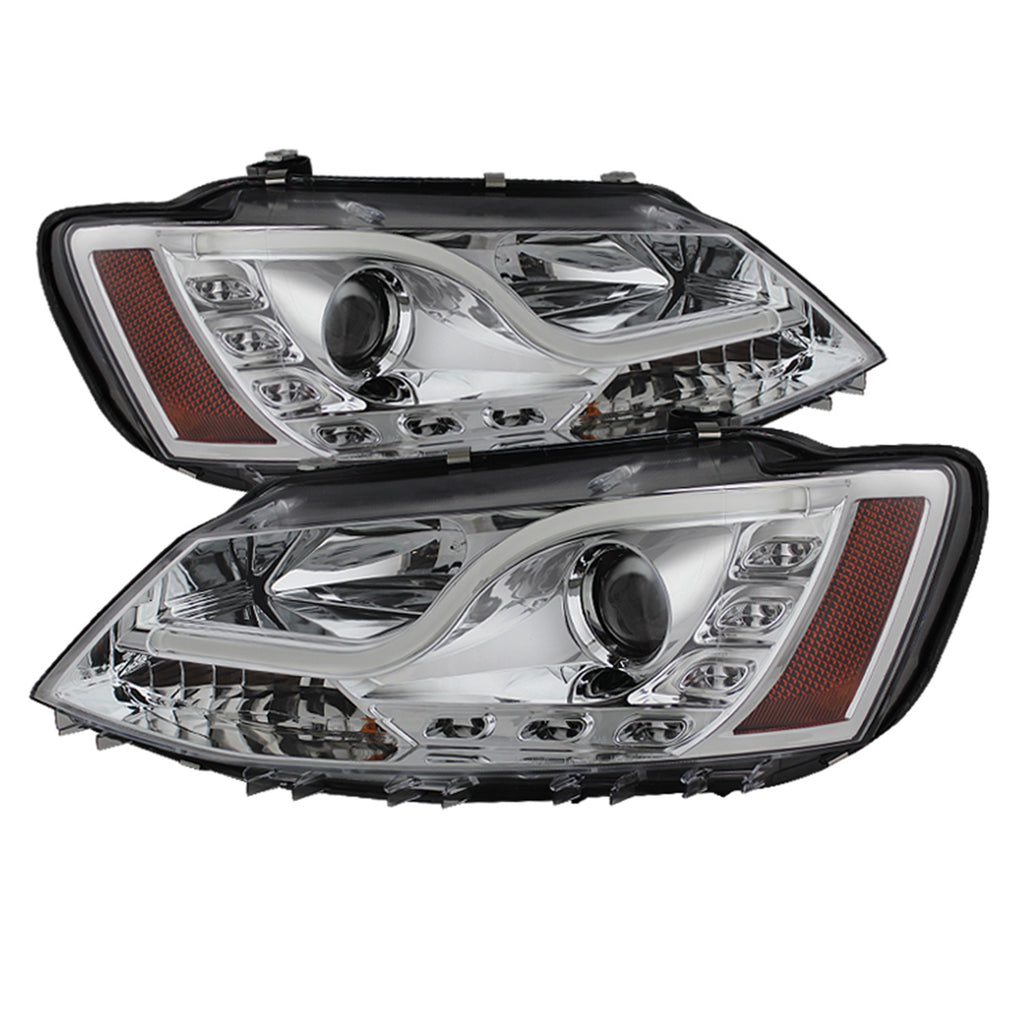 Spyder Auto 5073631 DRL LED Projector Headlights Fits 11-14 Jetta