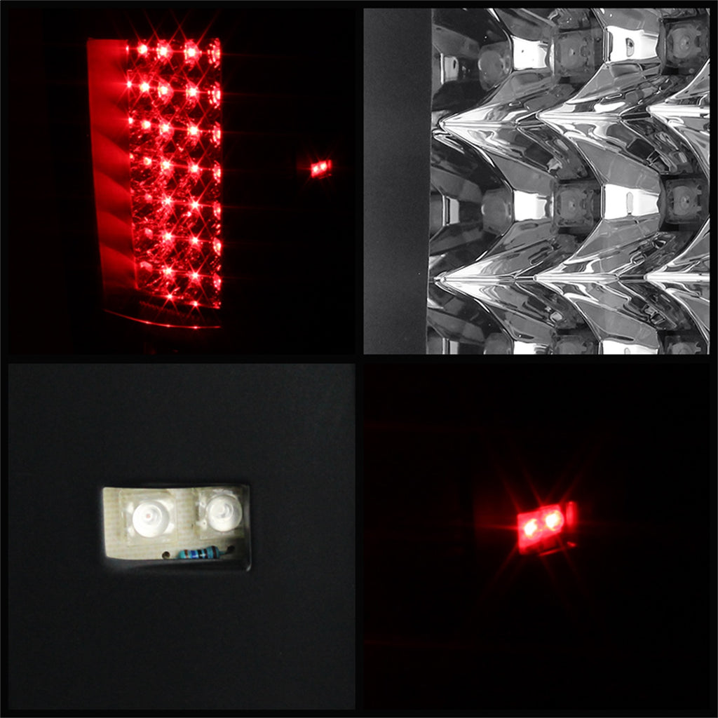Spyder Auto 5073716 XTune LED Tail Lights Fits Sierra 3500 HD Silverado 1500
