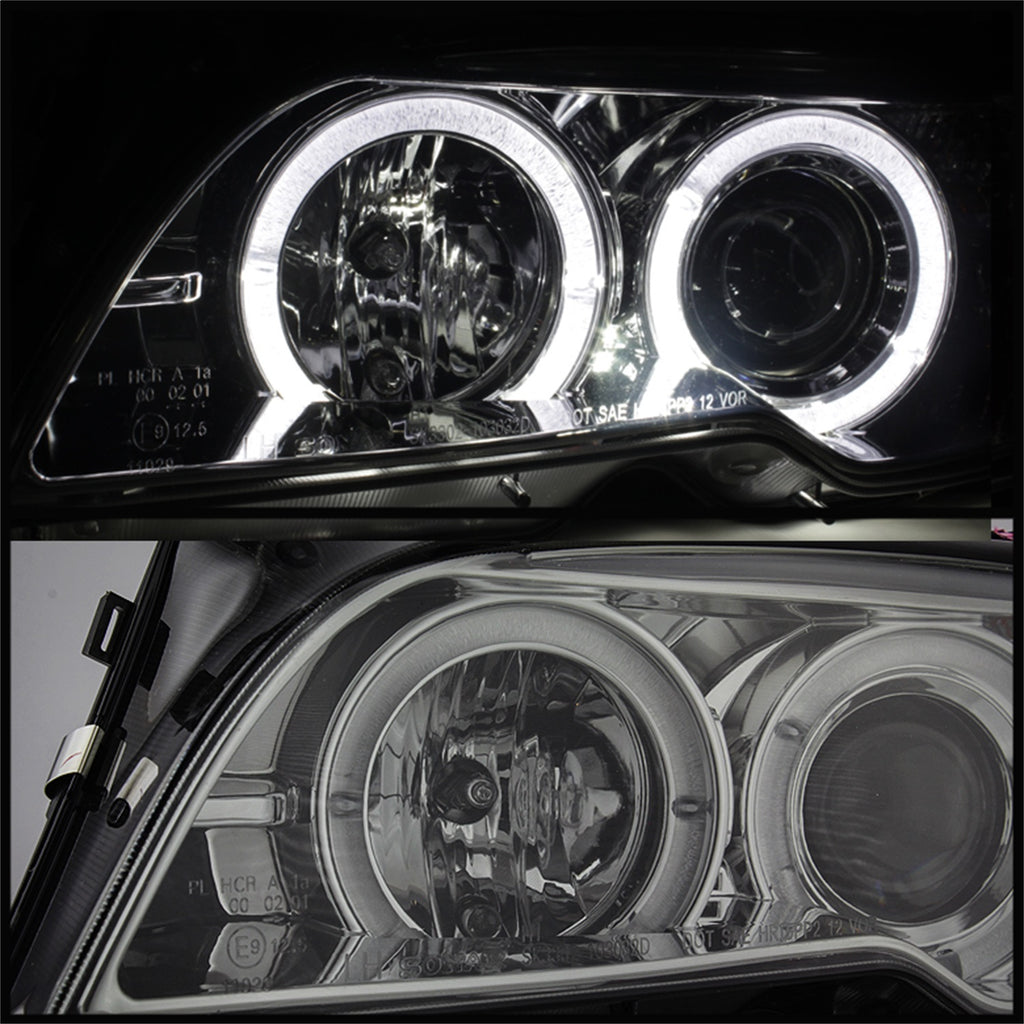 Spyder Auto 5073761 Halo DRL LED Projector Headlight Fits 04-06 325Ci 330Ci