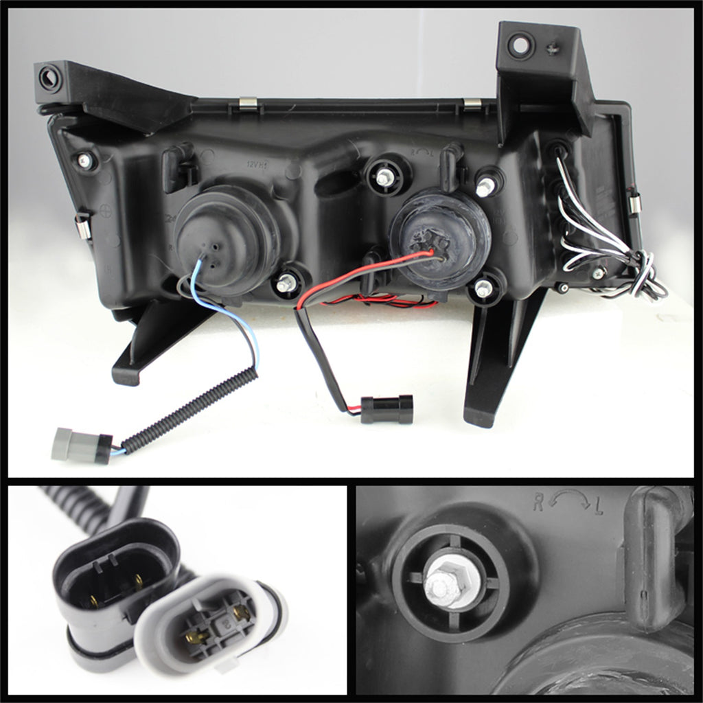 Spyder Auto 5074157 Halo LED Projector Headlights Fits 04-12 Canyon Colorado