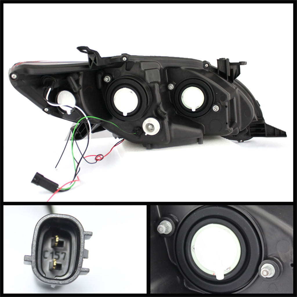 Spyder Auto 5074263 DRL LED Projector Headlights Fits 11-13 Corolla