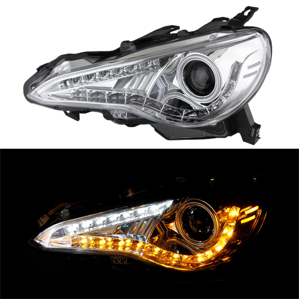 Spyder Auto 5075468 DRL LED Projector Headlights Fits 13-14 BRZ