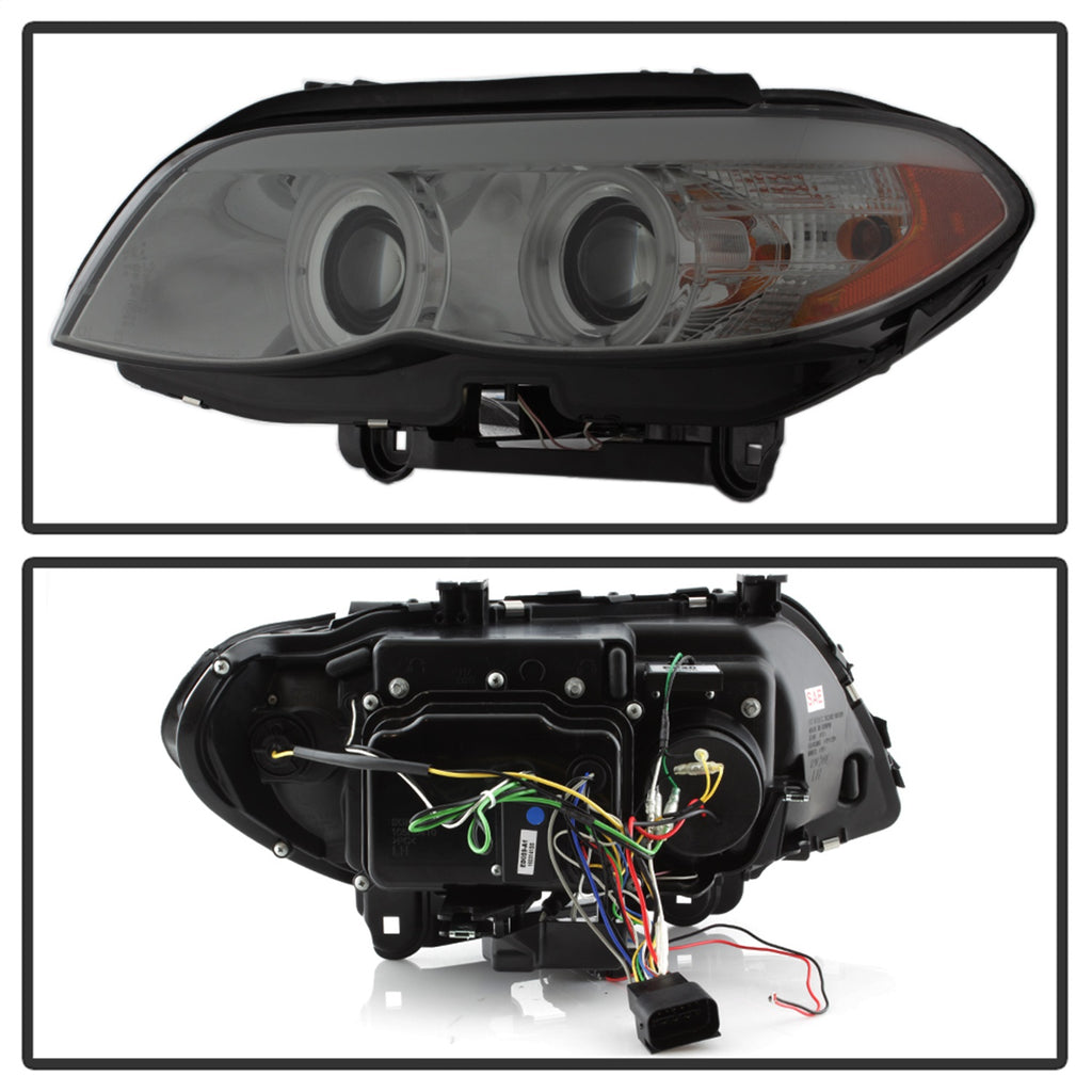 Spyder Auto 5076502 CCFL Halo DRL LED Projector Headlights Fits 04-06 X5