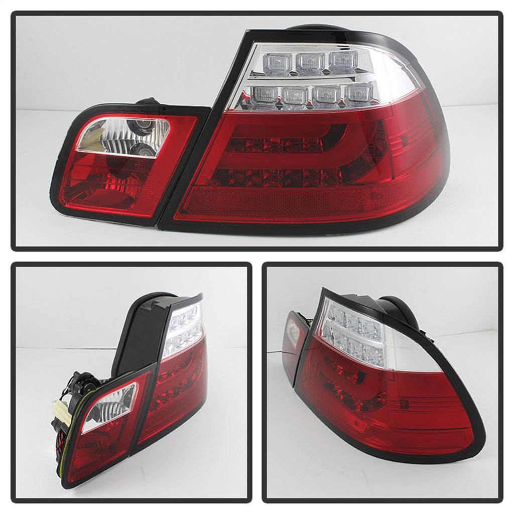 Spyder Auto 5076588 Light Bar Style LED Tail Lights Fits 04-06 325Ci 330Ci