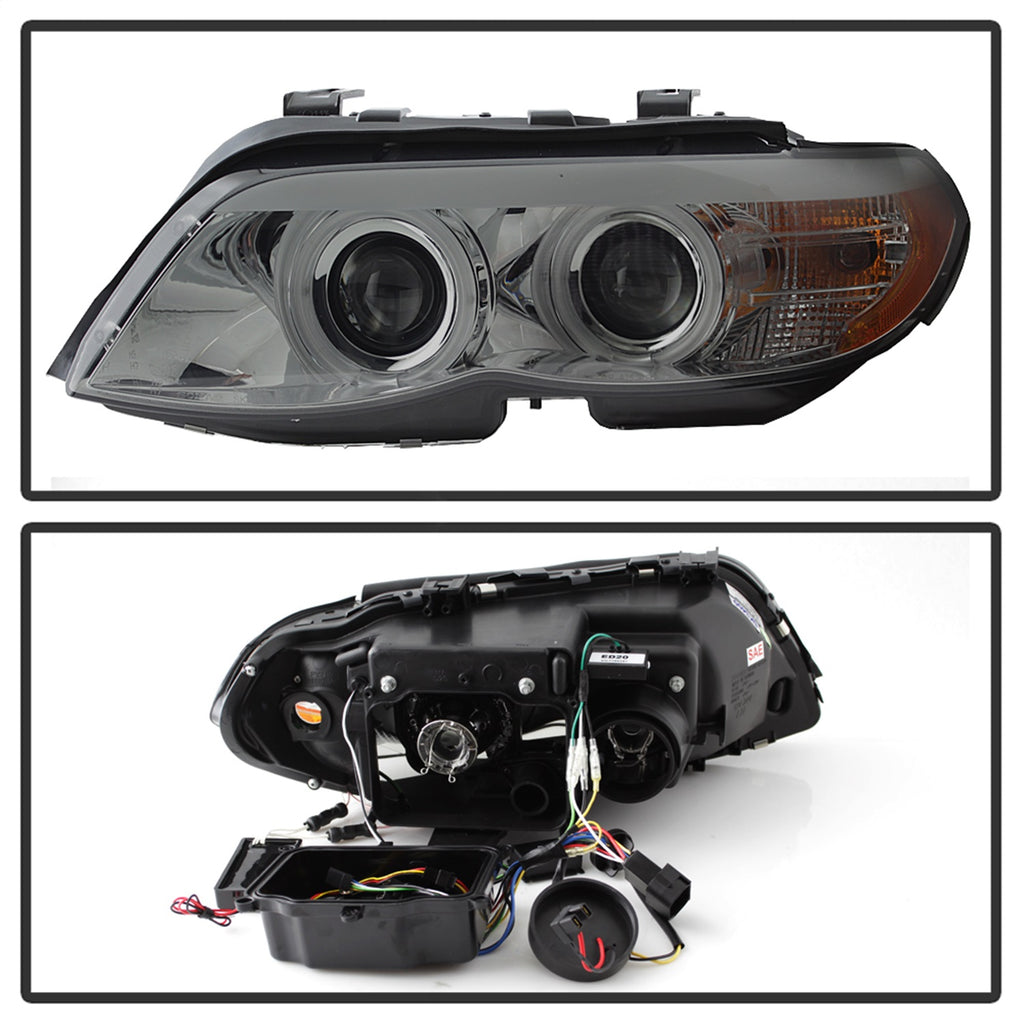 Spyder Auto 5076762 CCFL Halo DRL LED Projector Headlights Fits 04-06 X5