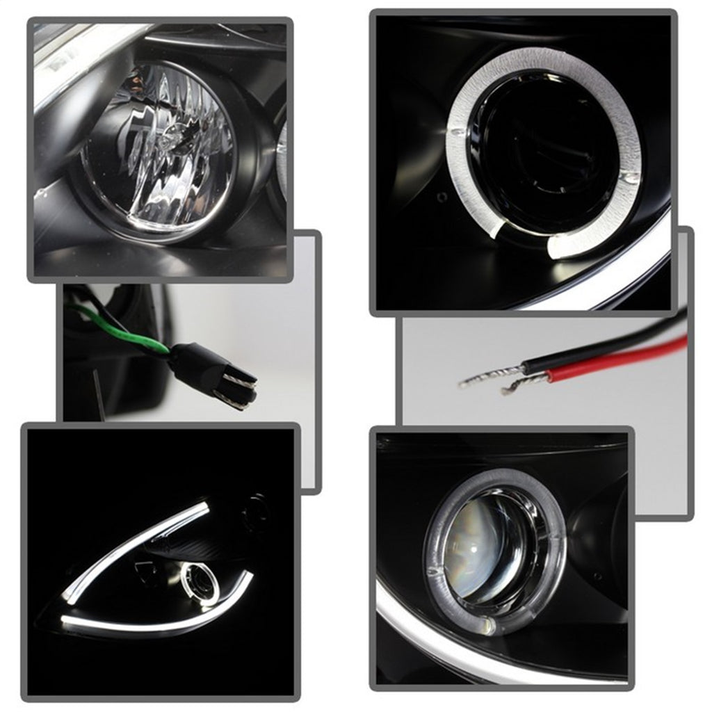 Spyder Auto 5076830 Halo DRL LED Projector Headlight Fits 10-12 Altima