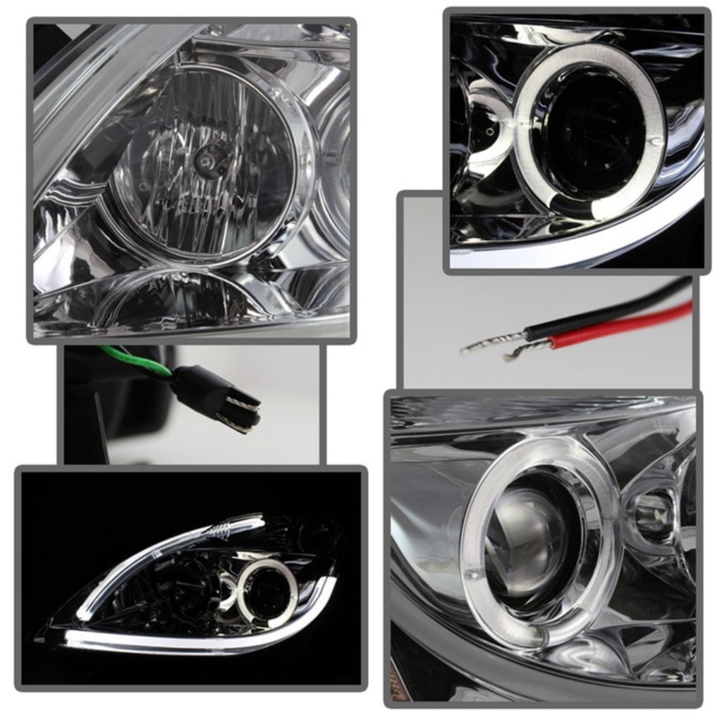 Spyder Auto 5076847 Halo DRL LED Projector Headlight Fits 10-12 Altima