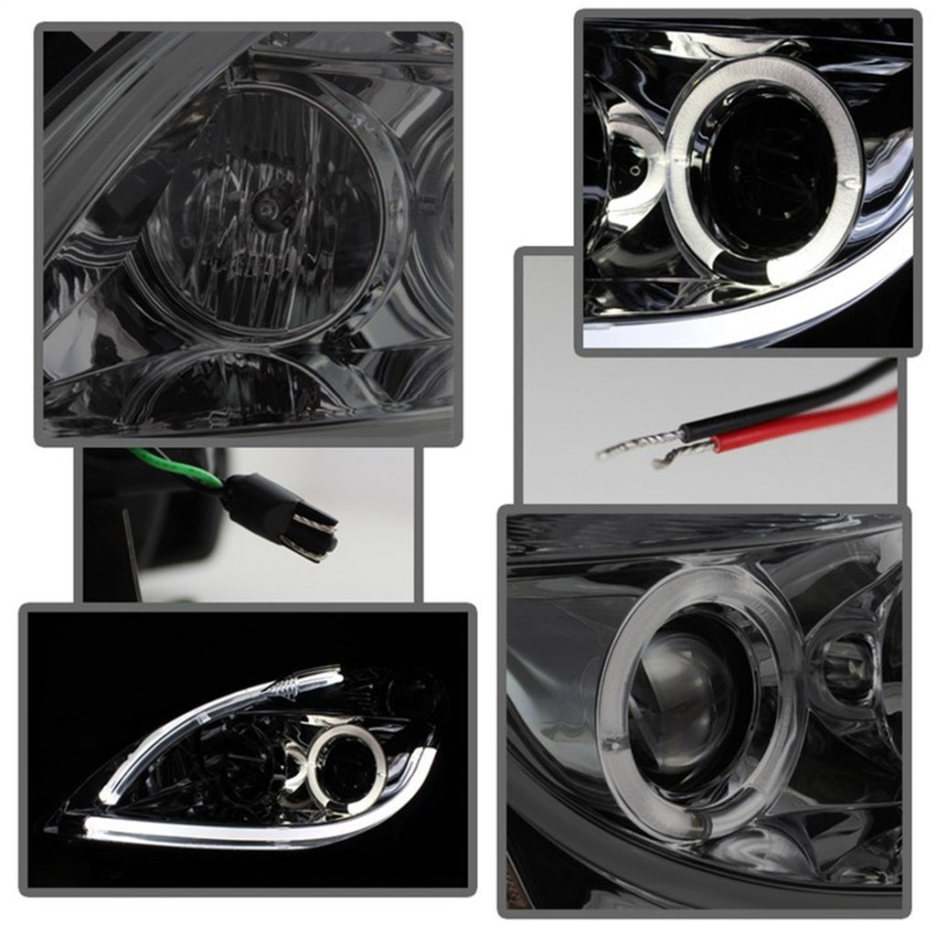 Spyder Auto 5076854 Halo DRL LED Projector Headlight Fits 10-12 Altima