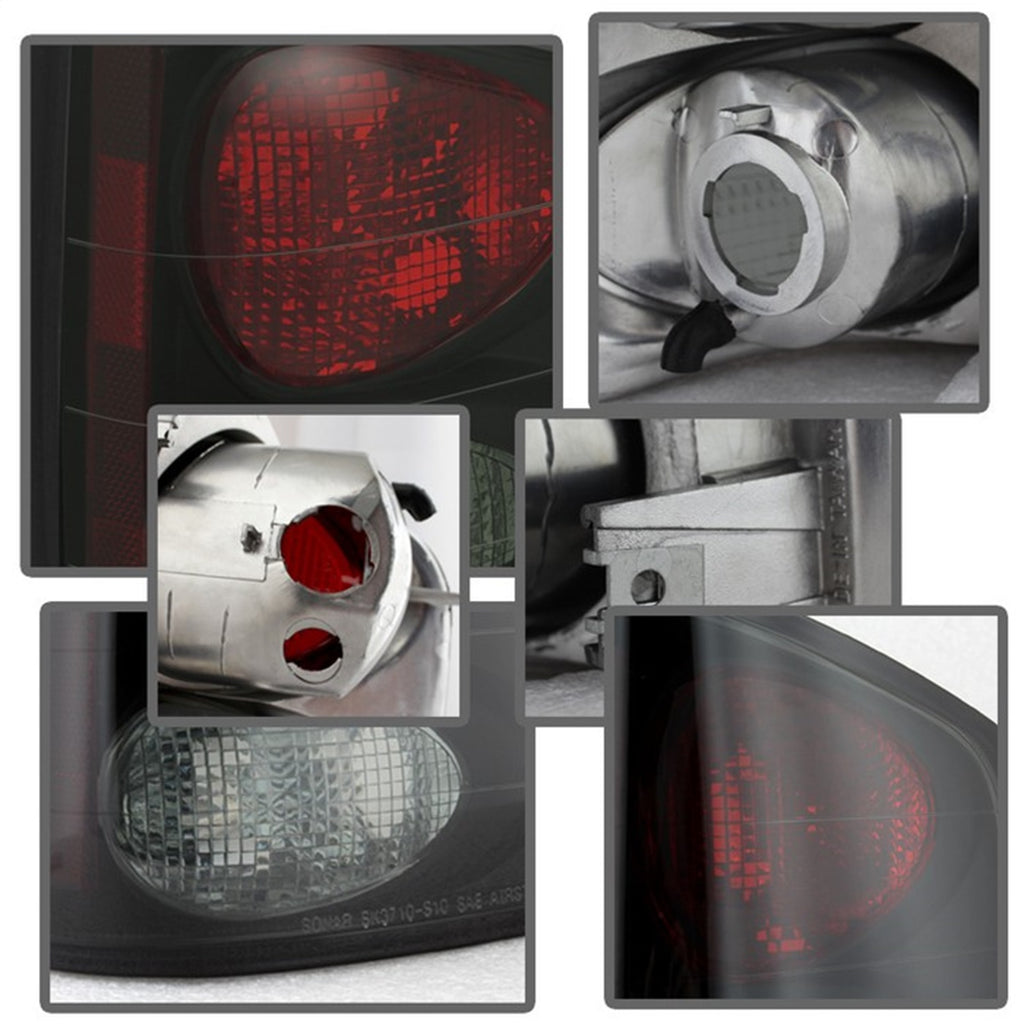 Spyder Auto 5078049 Euro Style Tail Lights Fits 94-04 Hombre S10 Pickup Sonoma