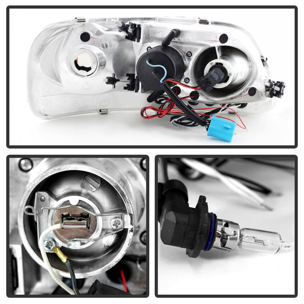 Spyder Auto 5078445 Halo LED Projector Headlights Fits 97-03 Expedition F-150