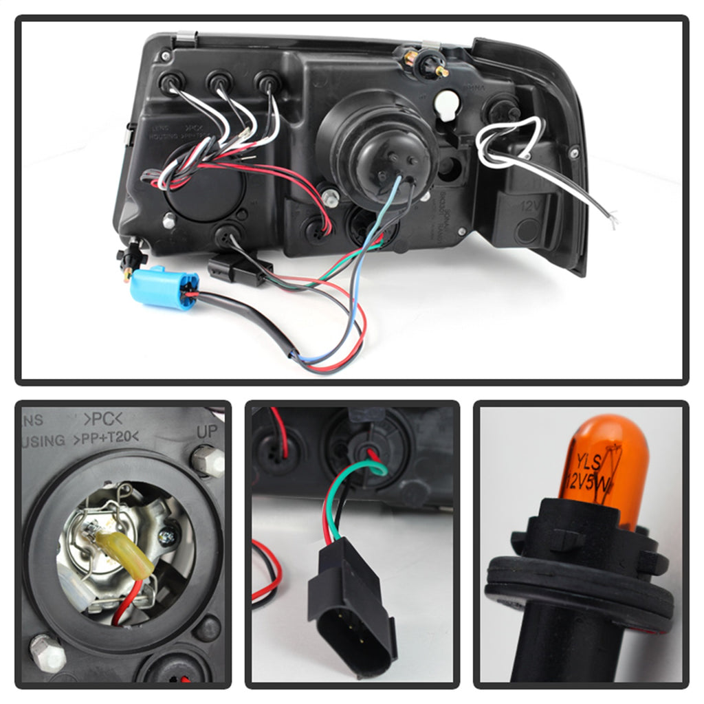 Spyder Auto 5078476 Halo LED Projector Headlights Fits 01-11 Ranger