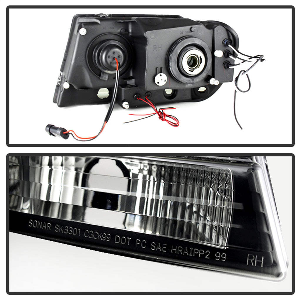 Spyder Auto 5078568 Halo LED Projector Headlights Fits 99-04 Grand Cherokee (WJ)