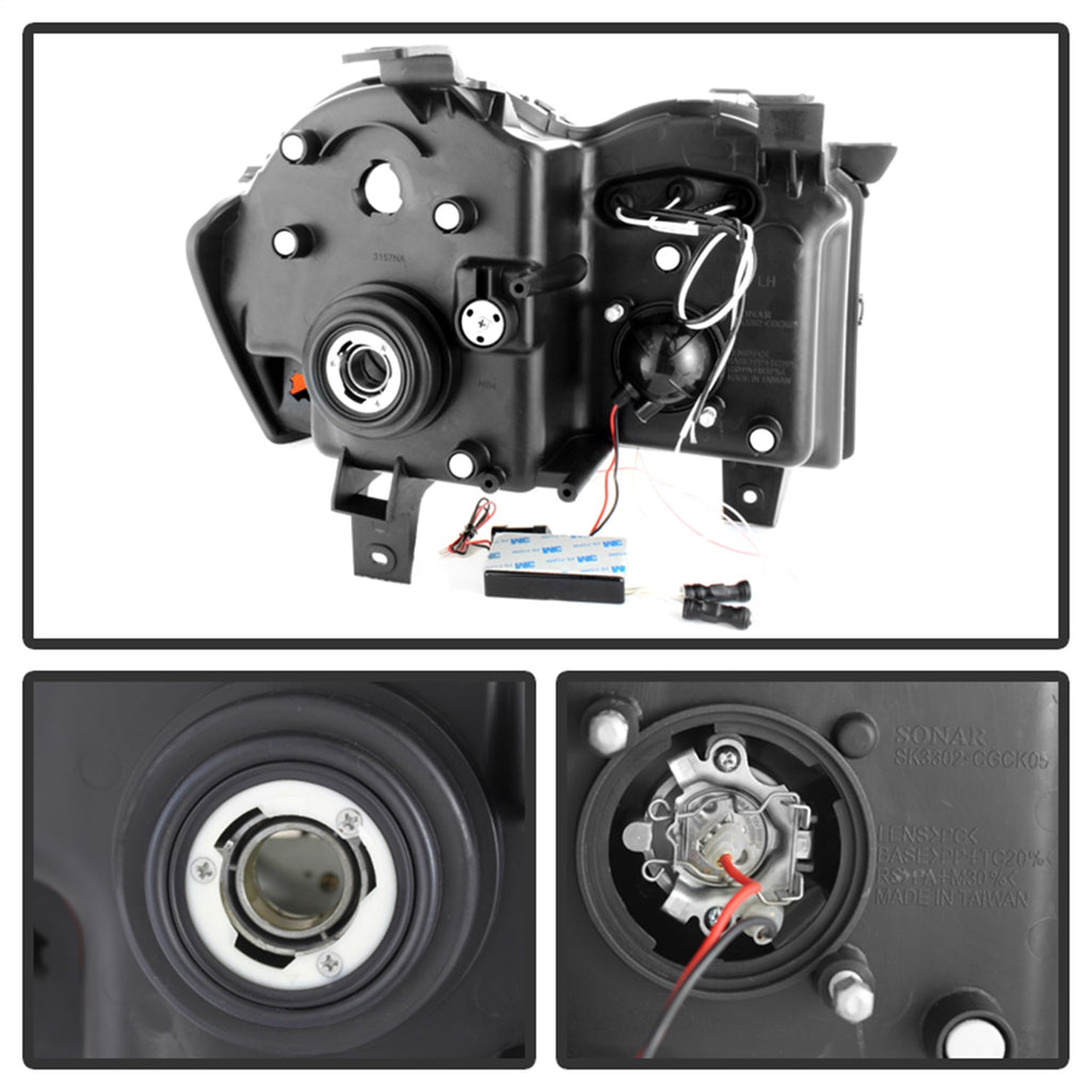 Spyder Auto 5078957 CCFL Halo LED Projector Headlights Fits 05-07 Grand Cherokee