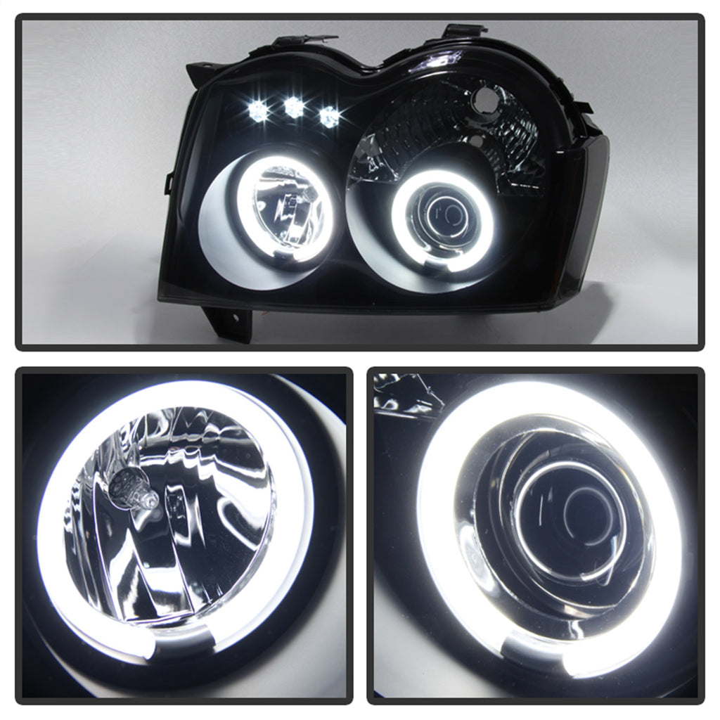 Spyder Auto 5078957 CCFL Halo LED Projector Headlights Fits 05-07 Grand Cherokee
