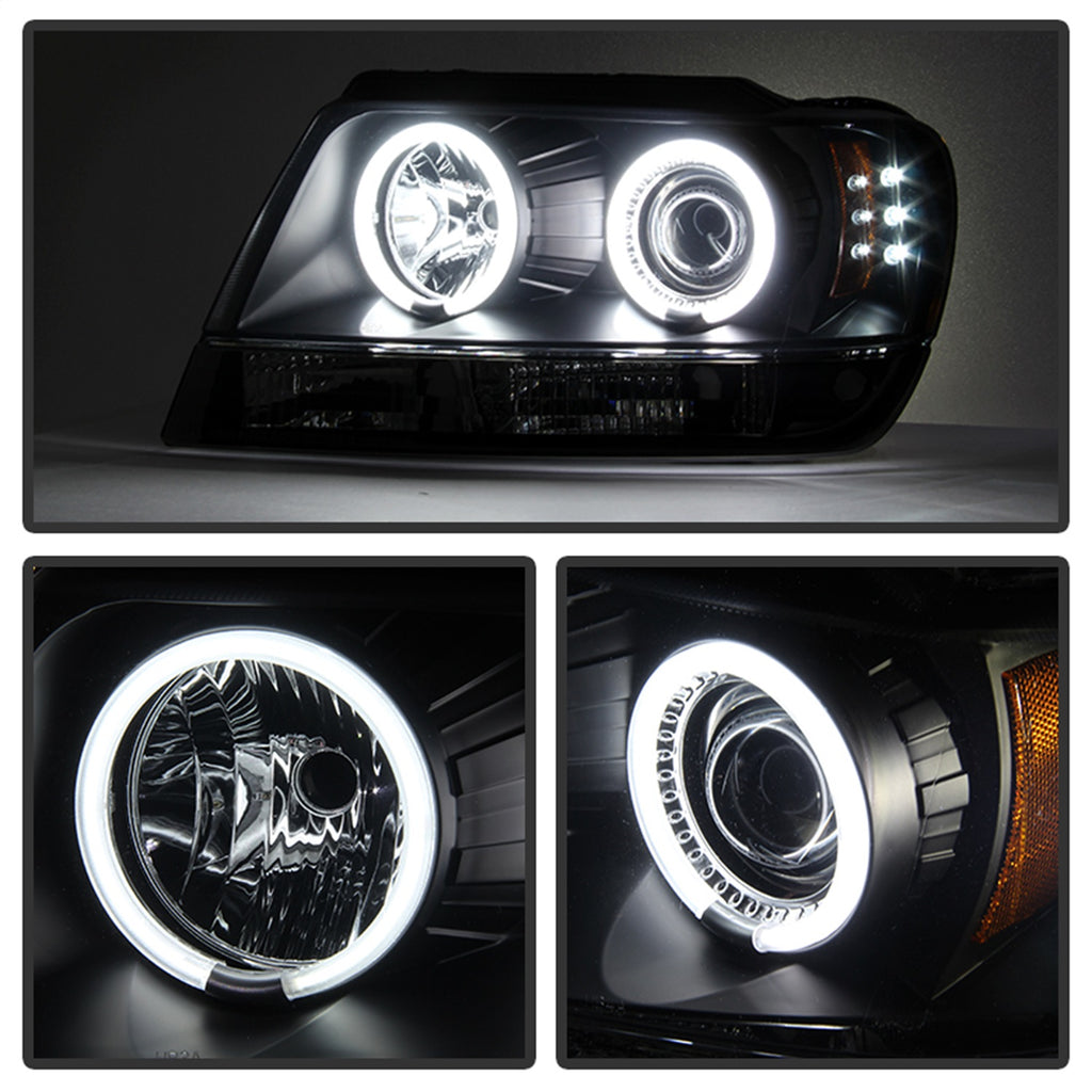 Spyder Auto 5078964 CCFL Halo LED Projector Headlights Fits 99-04 Grand Cherokee