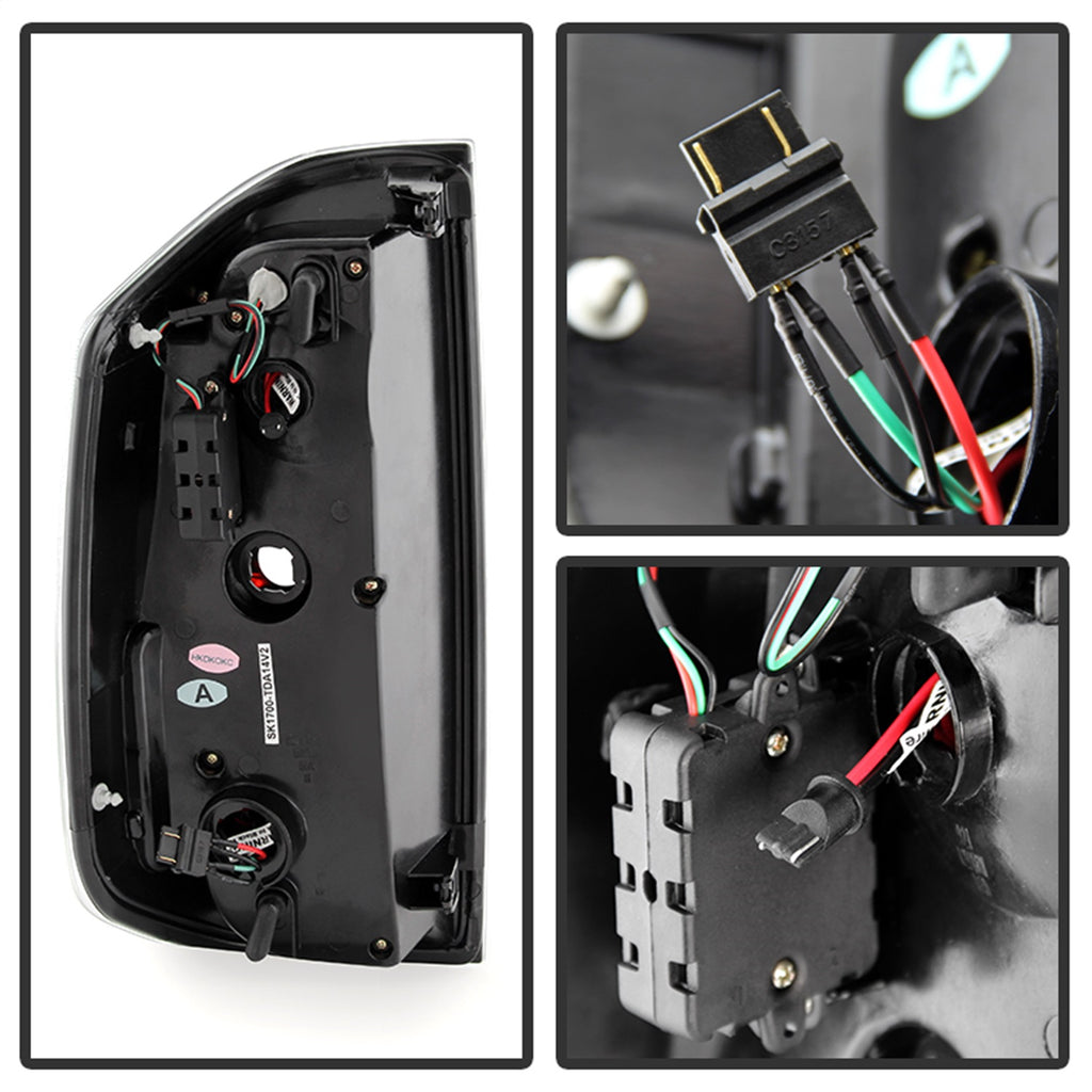 Spyder Auto 5080042 Light Bar LED Tail Lights Fits 14-18 Tundra