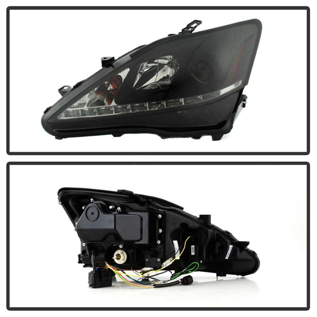 Spyder Auto 5080073 DRL Projector Headlights Fits 06-10 IS250 IS350
