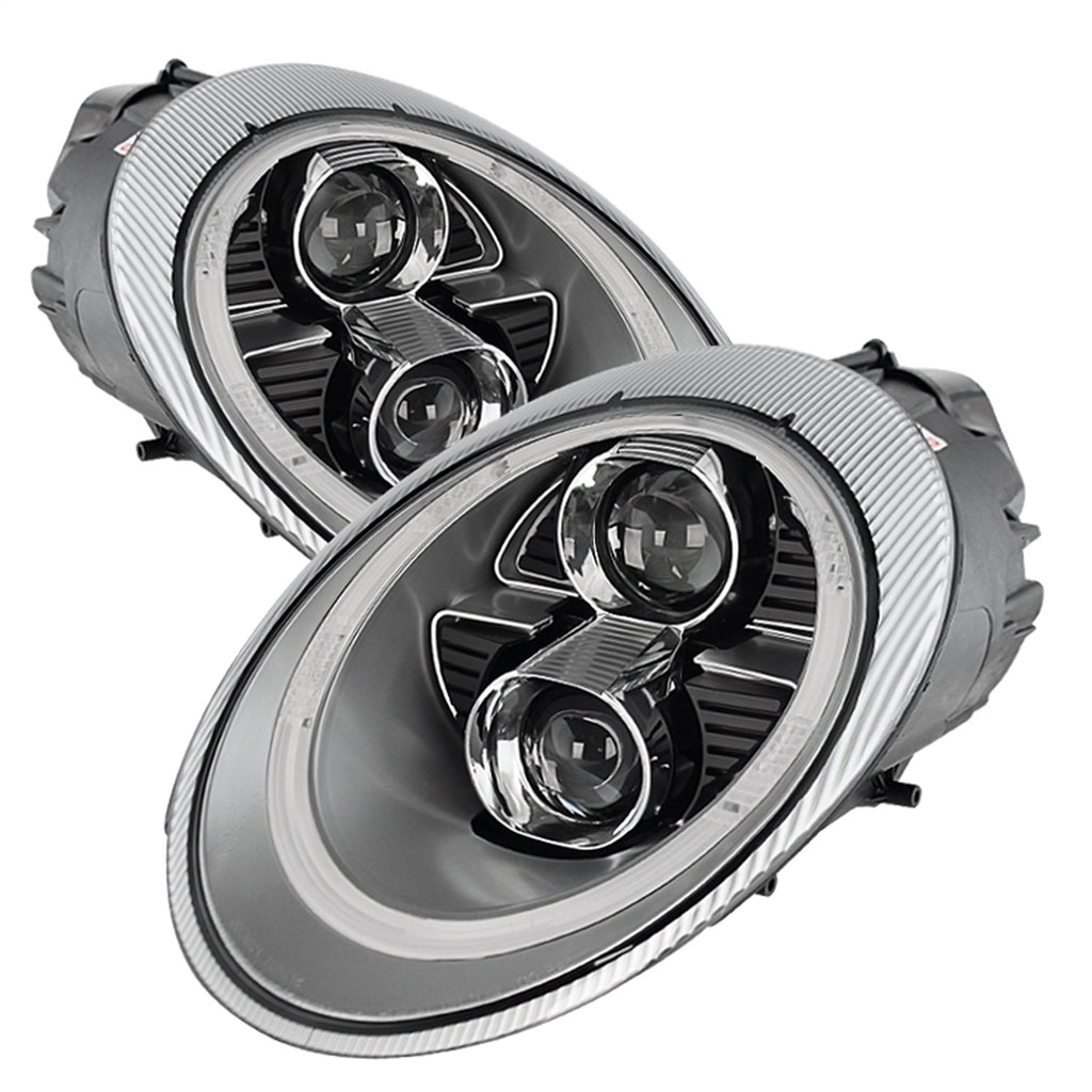 Spyder Auto 5080080 DRL LED Projector Headlights Fits 05-09 911